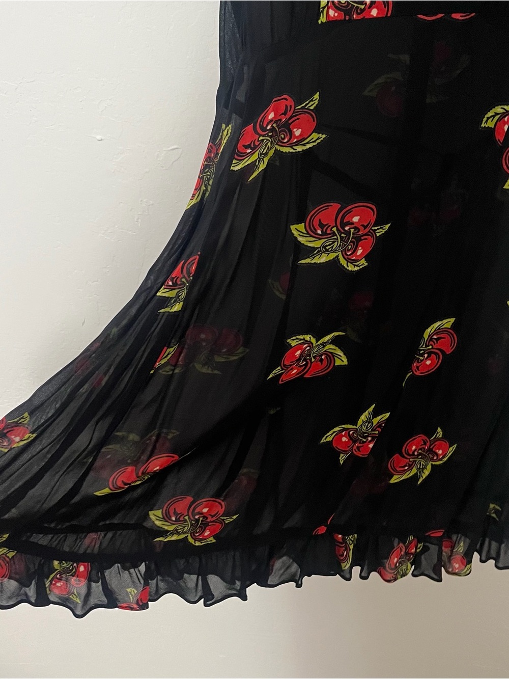 Vintage Betsey Johnson Cherry Babydoll Dress - Picture 6 of 10